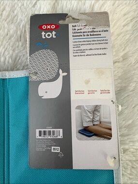 OXO Tot Kneeling Bath Pad in Turquoise with White Trim NWT